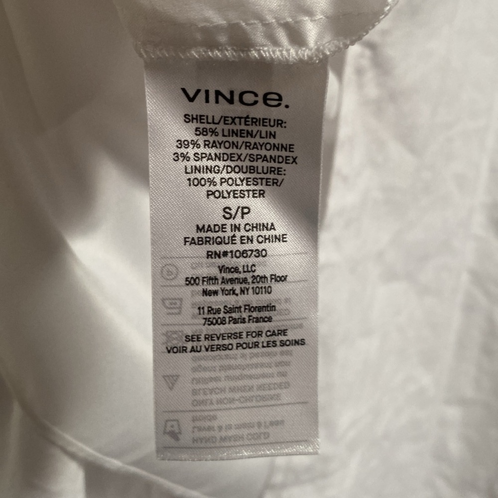 Vince Linen-Blend Square Neck Midi Dress - Picture 9 of 10